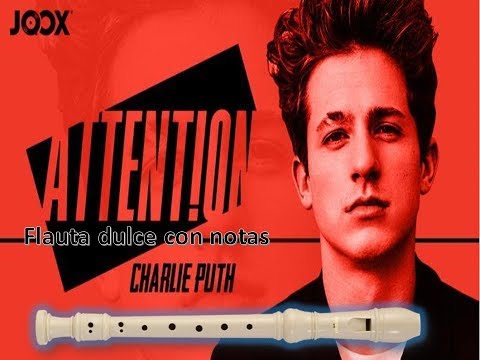 CHARLIE PUTH - ATTENTION (Flauta dulce) ¡Completa!