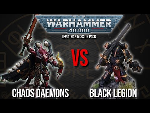 Chaos Daemons Vs Black Legion - Warhammer 40k 10th Edition!