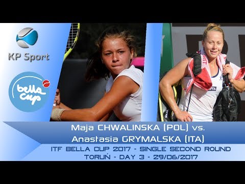 Maja CHWALINSKA (POL) vs. Anastasia GRYMALSKA (ITA) / Bella Cup 2017 / 2nd Round Singel