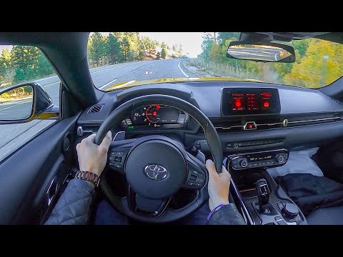 2021 Toyota GR Supra 3.0 - POV Canyon Drive (Binaural Audio)