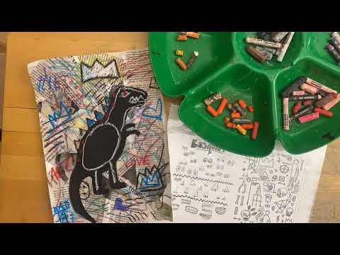 Basquiat Dinosaur: step 4