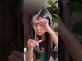cutting wispy bangs at home #shorts - Tina Engeo cutting wispy bangs at home #shorts