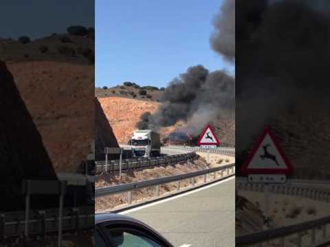 Imágenes del incendio.