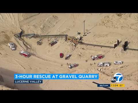 3.21.17 - ABC7 11AM - Person Rescued From Gravel Quarry