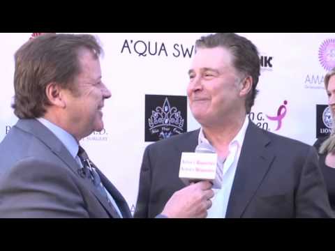 Host Steve Nave With Actor Leo Rossi At The 2014 Miss West Coast Beauty Pageant