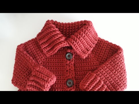 Crochet #29 How to crochet high neck coat / Part 2