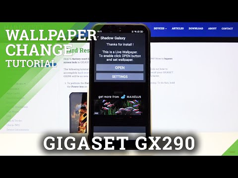 Install Animated Galaxy Wallpaper on Gigaset GX290