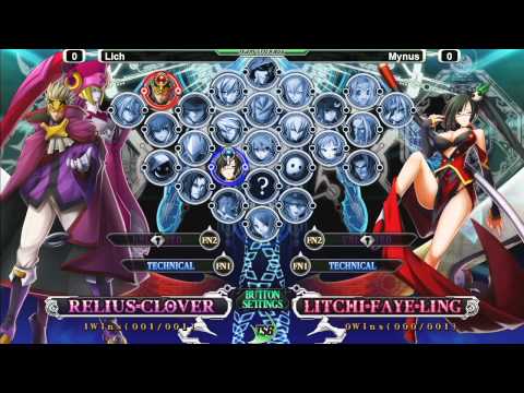 Blazblue: Chrono Phantasma @ TSB 10/26 - Lich (Relius) vs Mynus (Litchi)