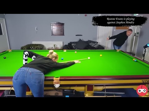 Reanne Evans Playing with Stephen Hendry Best Moments Snooker 2023