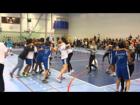 Polisen F16:s galna glädje vid matchavgörandet! #rmbasketse