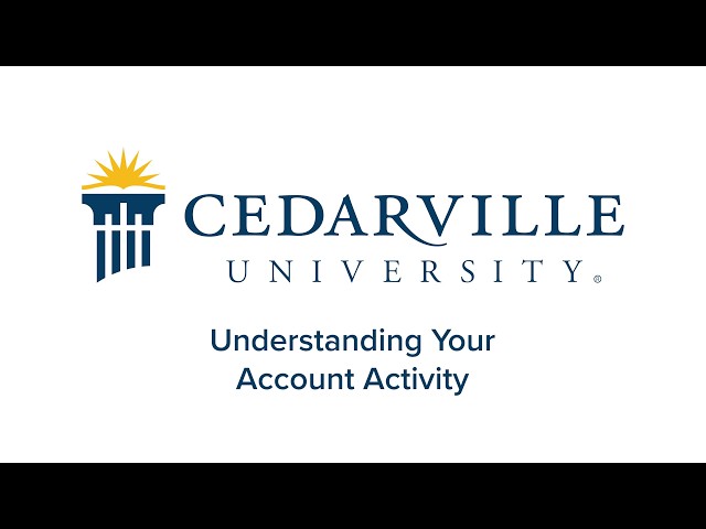 Thumbnail for video titled: Understanding Account Activity