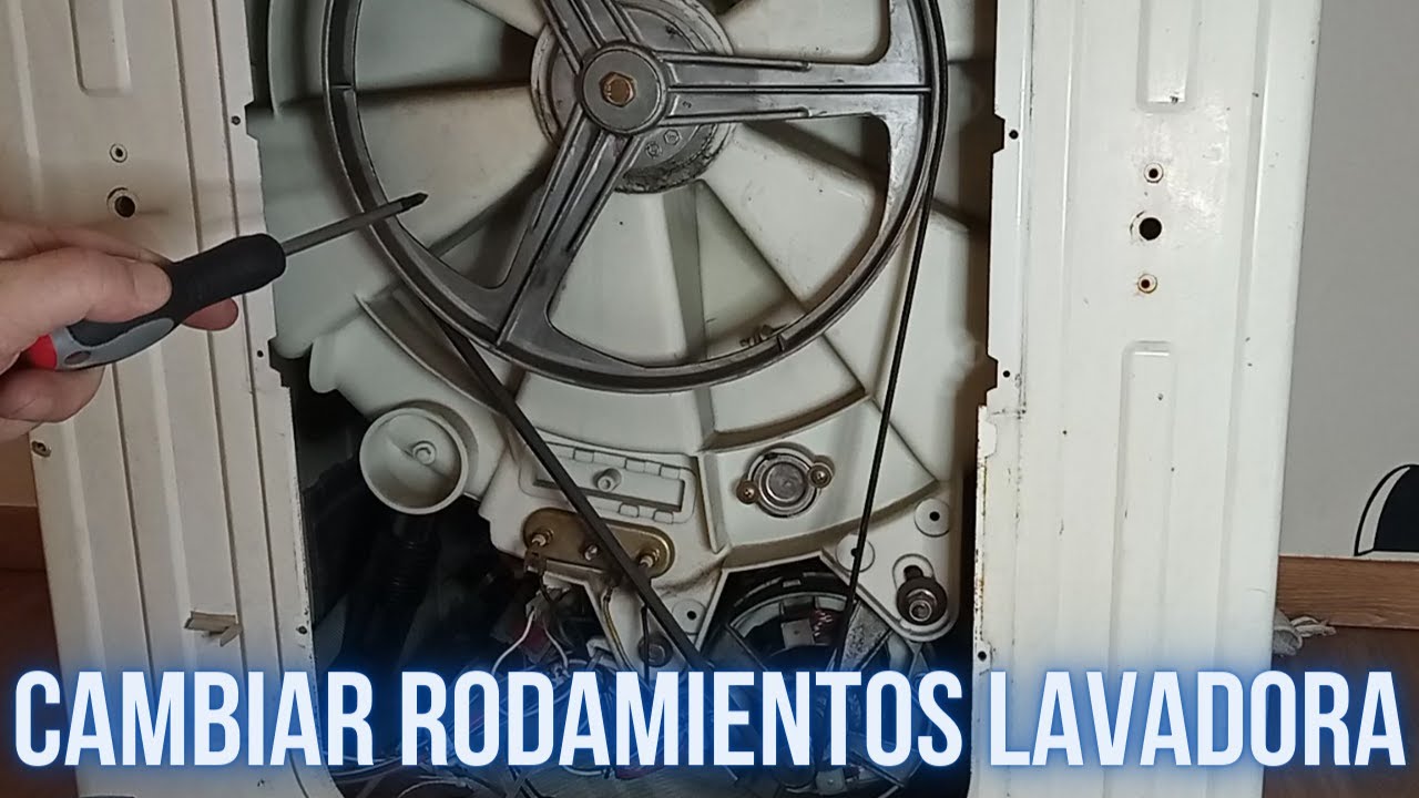 ? Cambio de rodamientos de una lavadora. Ruido al centrifugar