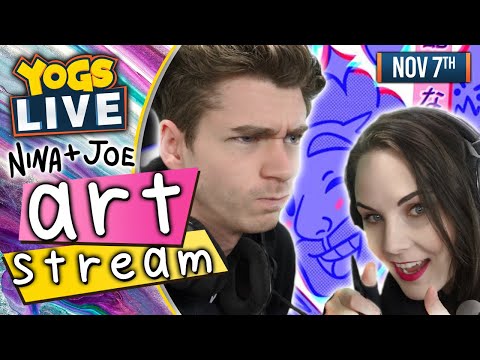 PROFESSIONAL MEME ARTISTES! - The Art Stream w/ Nina-Serena & Joe! - 07/11/19