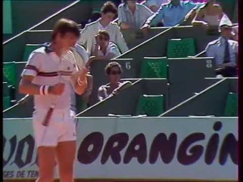 French Open 1982 1R - Jimmy Connors v Bernie Manson