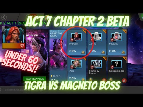 ACT 7 CHAPTER 2 BETA!! Tigra SLAYS Red Magneto Boss UNDER 60 SECONDS!!