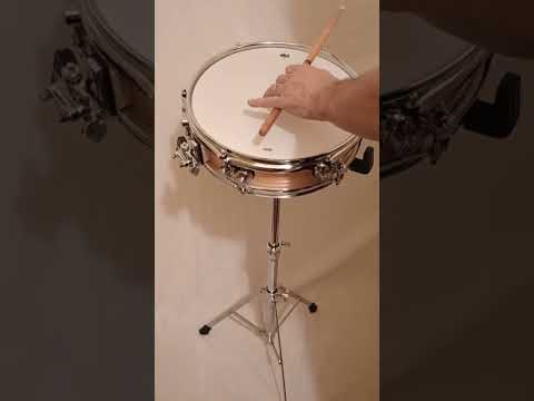 DW CUSTOM 13" BIRCH PICCOLO SNARE DRUM (SEE VIDEO)-NAT LACQR-FREE SHIP TO C-USA! image 8