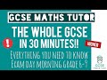 Everything You Need For a Grade 6-9 in Your GCSE Maths Exam in 30 Minutes! Higher | November Resits