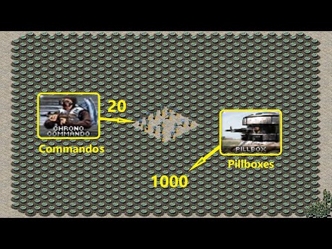 20 Commandos vs 1000 Pillboxes - Red Alert 2