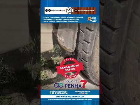 Águas de Penha instala sistema de esgotamento em local errado e morador fica indignado