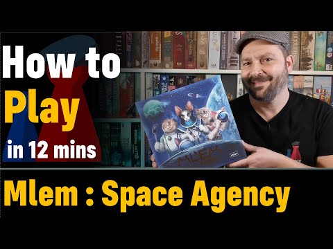 How to play Mlem : Space Agency - Full teach + Visuals - Peaky Boardgamer