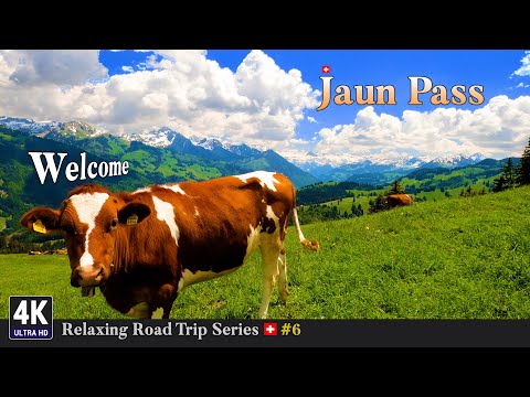 Relaxing Road Trip Series in Switzerland 🇨🇭 Ep#6 - Epic View From Oberwil im Simmental To Jaun Pass