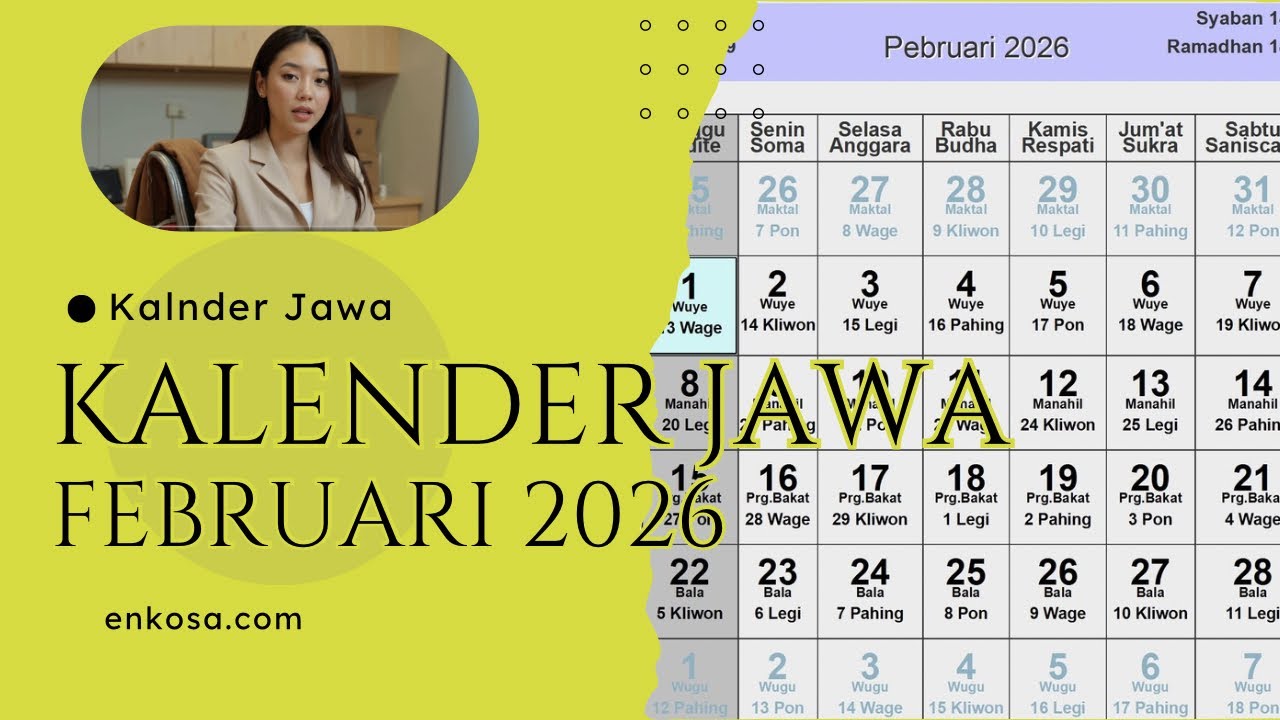 Javanese Calendar February 2026 - Enkosa.com