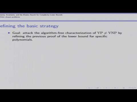 Geometry, Invariants, and the Elusive Search for Complexity Lower Bounds