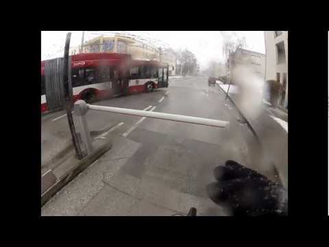 Fahrrad Unfall wegen Schneeblindheit!