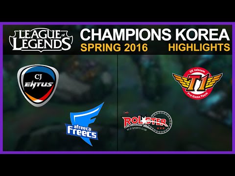 [Highlights] CJ vs AF & KT vs SKT / W5D2 / LCK Spring 2016