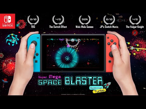 Super Mega Space Blaster Special Turbo - Nintendo Switch Launch Trailer (ESRB E)