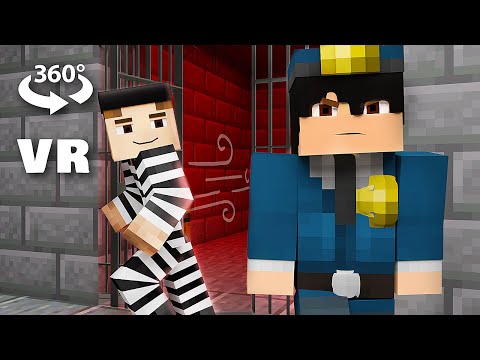 VR Planet - Minecraft - 360° VR - Jailbreak (Minecraft Animation)