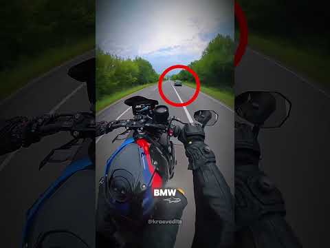 Este biker alcanzó a un BMW fugitivo #shorts