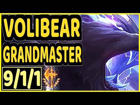 LICORICE (VOLIBEAR) - 9/1/1 KDA GAMEPLAY - NA Ranked GRANDMASTER