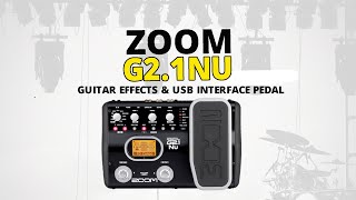 ギター ZOOM G2.1Nu. Zoom G2.1Nu Multi-Effect Guitar Pedal with USB Interface