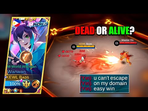 YIN SAID THAT I CAN'T ESCAPE ON HIS OWN DOMAIN?! ( Really? ) - INTENSE BATTLE - MLBB