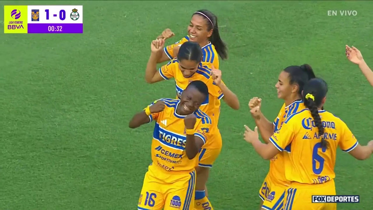 🐯🔥 TIGRES 3-0 SANTOS | Las 'Amazonas' resolvieron con una goleada | HIGHLIGHTS | Liga MX Femenil