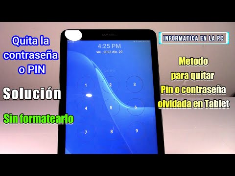 How to unlock my tablet, remove forgotten password / without formatting / without PIN
