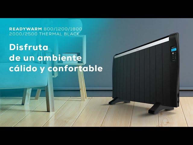 Cecotec ReadyWarm 2500 Thermal Nero Emettitore Termico 12 Elementi 1800W video