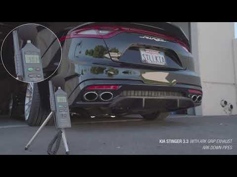 ARK Performance GRiP Catback Exhaust with ARK Performance Downpipes Kia Stinger