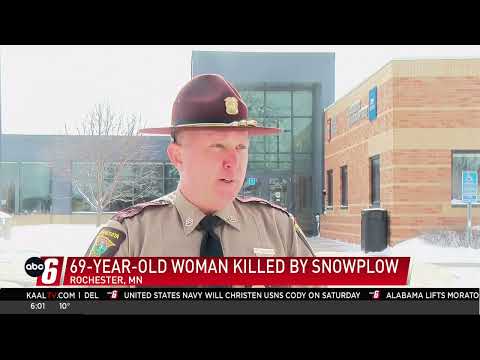 69-year-old woman killed by snowplow in southeast Rochester Friday morning