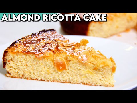 Nonna's Soft and Moist Italian Almond Ricotta Cake Recipe (Gluten Free!)