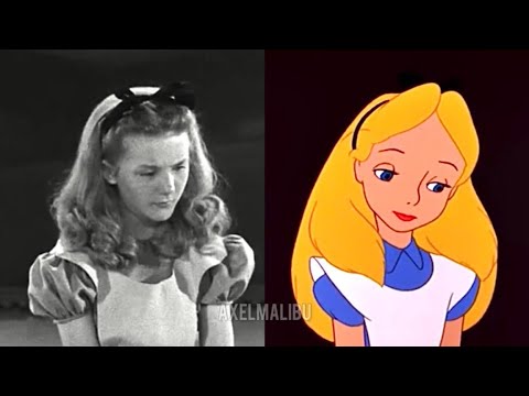 Kathryn Beaumont as Alice in Disney’s ‘Alice in Wonderland’ (1951) Video Footage COMPARISON