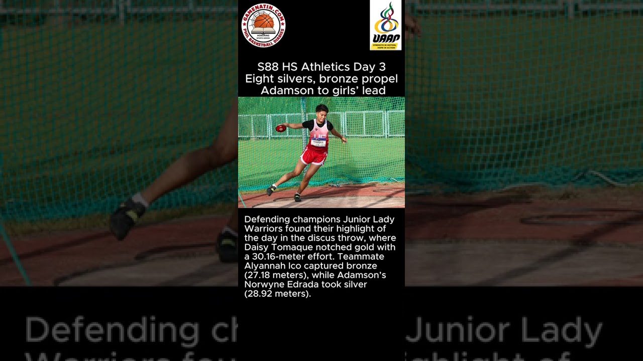 UAAP High School Track and Field: Adamson, UST take the lead after day 3