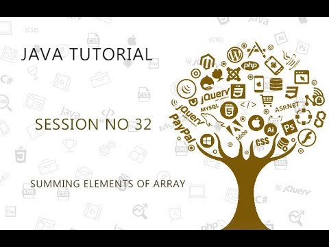 Java Tutorial 32 Summing Elements Of Array