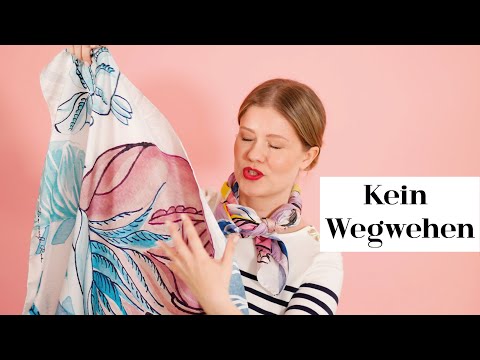 Tying large scarves - THIS is how you tie them correctly! | The White Deer