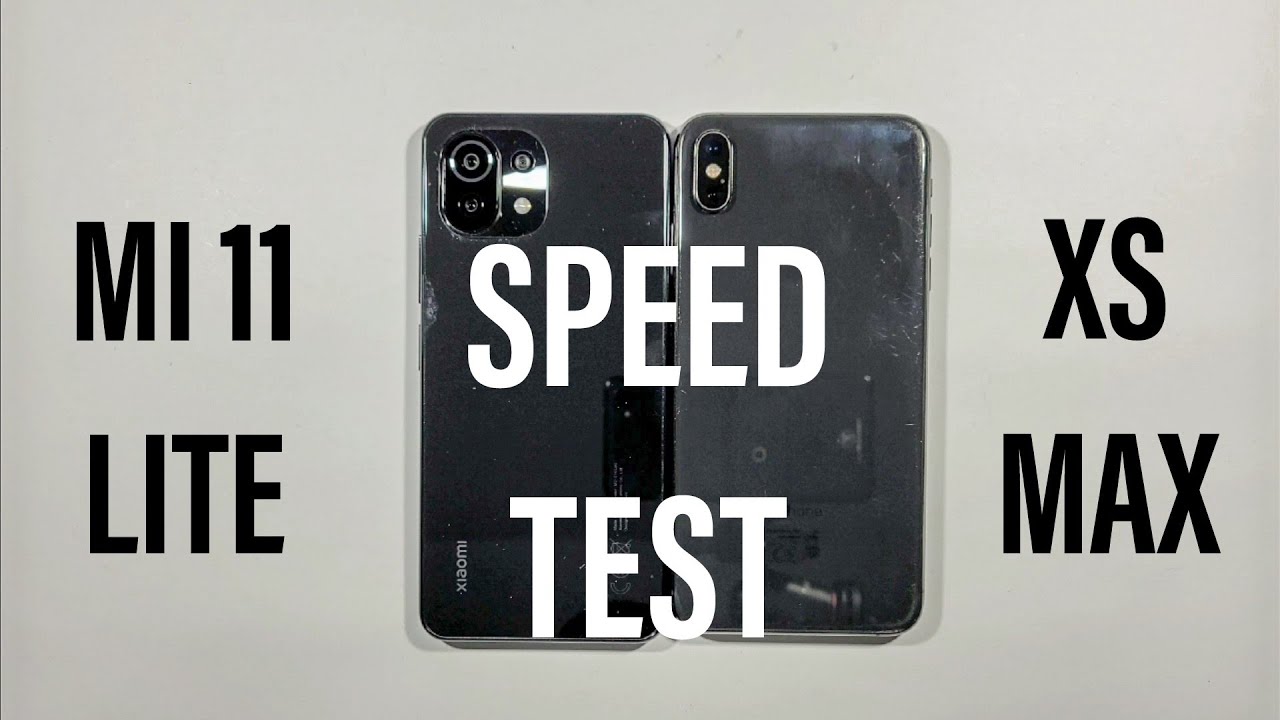 Xiaomi Mi 11 Lite vs Iphone XS Max Speed Test