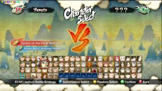 Naruto Ultimate Ninja Storm 3 All Characters Unlocked!