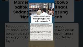 Momen Presiden Prabowo Salfok Diteriaki Bocil saat Diskusi, Langsung 'Ngacir' Cium Bocah