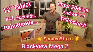 Blackview 12" MEGA 2 Tablet mit umfangreichem Zubehör für unter 200€ !!!
