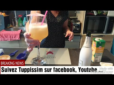 Cocktail type sangria blanche rapide avec un vin mousseux